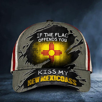 If The Flag Offends You Kiss My New Mexicoass Cap Vintage USA Flag Hat For Men Presents Hat - Thegiftio UK