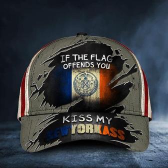 If The Flag Offends You Kiss My New Yorkass Cap USA Flag Hat Honor New York NYC Hat - Thegiftio UK