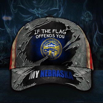 If The Flag Offends You My Montana Hat Vintage USA Flag Cap Mens Gift For Male Friends Hat - Thegiftio UK