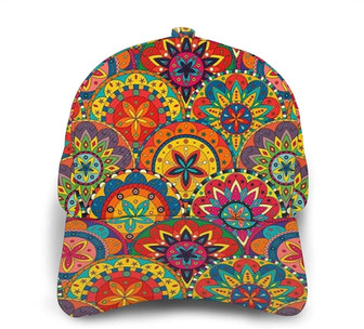 Funky Retro Mandalas Fashion Snapback Unisex Printed Baseball Cap Trucker Hat - Thegiftio UK