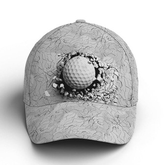 Golf Ball Breaking Pattern Baseball Cap Hat - Thegiftio