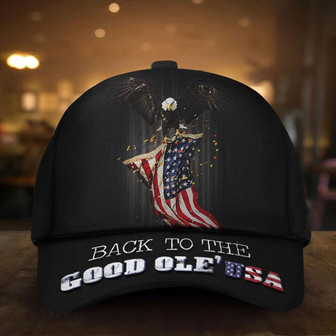 Back The Good USA Hat American Flag Eagles Caps Patriotic Gifts For Him Hat - Thegiftio UK