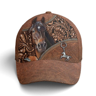 Horse Leather Style Baseball Cap Hat - Thegiftio UK