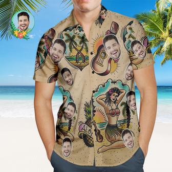 Custom Face Aloha Party Hawaiian Shirt Personalized Shirt - Seseable