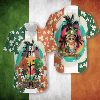 Saint Patrick's Day Leprechaun Shamrock Irish Hawaii Shirt Aloha Hawaiian Shirt For Summer - Seseable