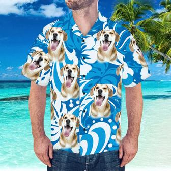 Custom Photo Dog Face Hawaiian Shirt - Seseable