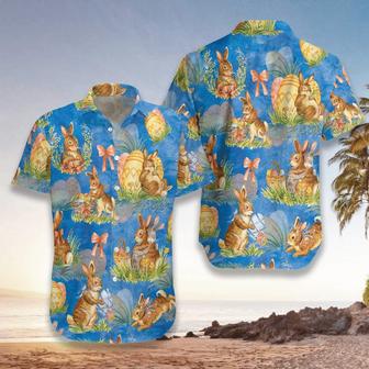 Happy Easter Day Bunny Hawaiian Shirts Aloha Hawaii Shirt Aloha Shirt For Summer - Seseable