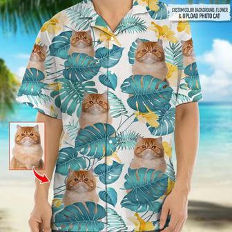 Custom Photo Cat Hawaiian Shirt - Seseable