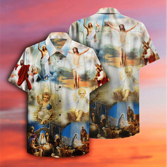 The Born Of Jesus Hawaiian Shirt | Seseable UK
