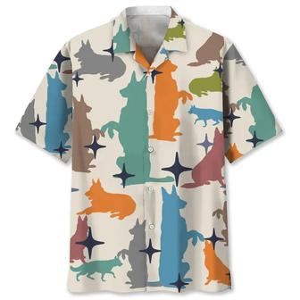 German Shepherd vintage Hawaiian Shirt, Hawaiian shirt for men, Summer gift for Dog lovers - Seseable