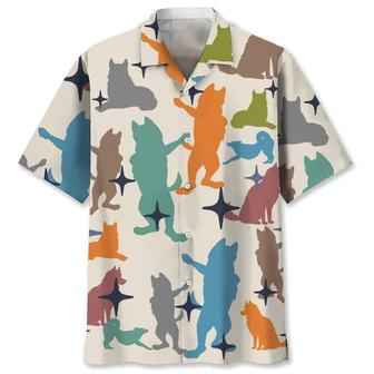 Husky vintage Hawaiian Shirt, Hawaiian shirt for men, Summer gift for Dog lovers - Seseable