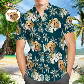 Custom Face Dog Hawaiian Shirt - Seseable