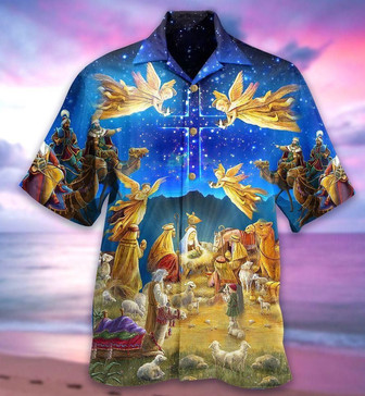 Amazing Jesus Was Born Hawaiian Shirt | Seseable UK