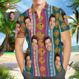 Vintage Hawaiian Aloha Beach Shirt - Custom Photo Hawaiian Shirts Print Button-Down Shirt - Seseable
