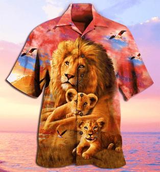 I Asked God To Make Me A Better Man Lion Hawaiian Shirt - Seseable