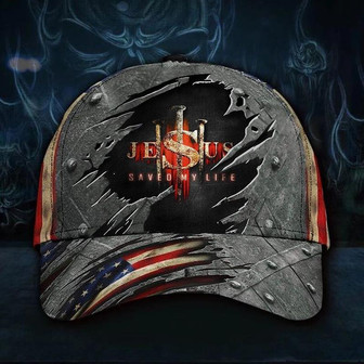 Jesus Hat Save My Life Vintage USA Flag Cap Patriotic Christian Hat Unique Gift Hat - Thegiftio