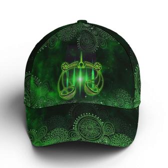 Libra Green Galaxy Pattern Baseball Cap Hat - Thegiftio UK