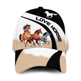 Love Horses Hat Classic Cap Hat - Thegiftio UK