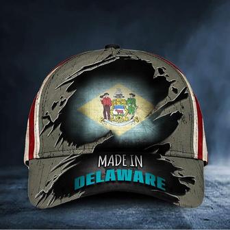 Made In Delaware Hat Patriotic US Flag Cap Proud Delaware Hat - Thegiftio UK