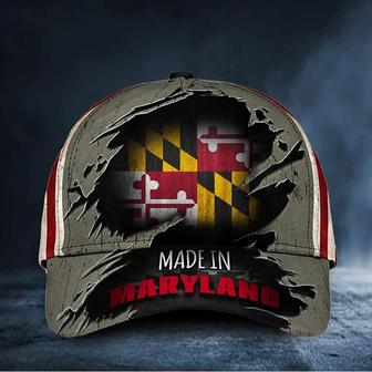 Made In Maryland Hat Patriotic USA Maryland Flag Cap Proud Maryland Hat - Thegiftio UK