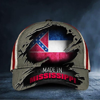 Made In Mississippi Hat Vintage Old Mississippi Flag Cap Patriotic Gifts For Him Hat - Thegiftio UK