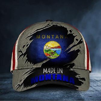 Made In Montana Hat Patriot American Flag Cap Unique Gifts For Friend - Thegiftio UK