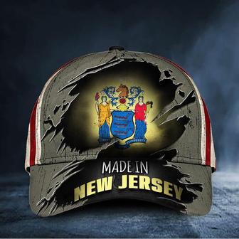 Made In New Jersey Hat Vintage New Jersey Flag Cap Unique Gifts For Friends Hat - Thegiftio UK