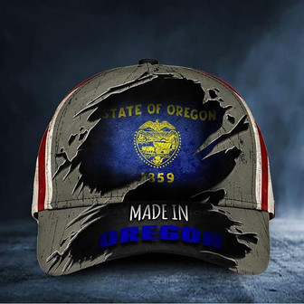 Made In Oregon Hat State Of Oregon 1859 Cap Patriotic Gifts For Him Hat - Thegiftio UK