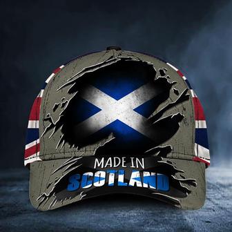 Made In Scotland Flag Hat Proud Scotland Cap Patriotic Gifts Hat - Thegiftio UK