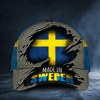 Made In Sweden Cap Sweden Flag Old Retro Hat Unique Proud Hornor Swedish Gift Merch Hat Classic Cap - Thegiftio UK
