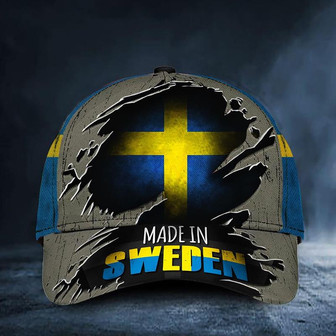 Made In Sweden Hat Sweden Flag Old Retro Cap Honor Men Proud Of Swedish Gift Ideas Hat - Thegiftio UK