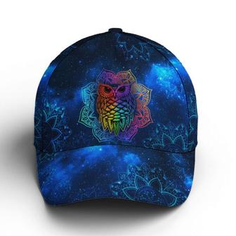 Mandala Owl Galaxy Style Baseball Cap Hat - Thegiftio UK