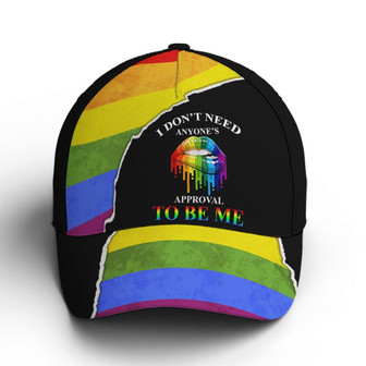 I Need Anyone Approval Sassy Lips LGBT Baseball Cap Hat - Thegiftio UK
