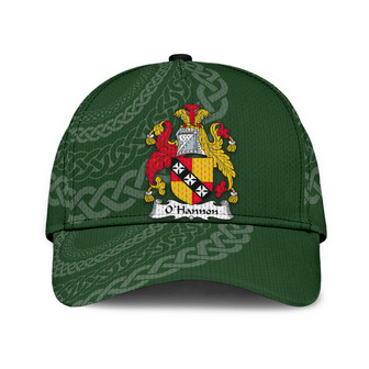 Ohannon Coat Of Arms Irish Family Crest St Patrick's Day Hat Classic Cap Hat - Thegiftio UK