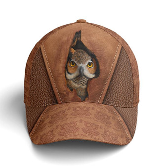 Owl Wood Style Baseball Cap Hat - Thegiftio UK