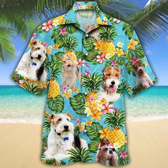 Wire Fox Terrier Dog Lovers Pineapple Hawaiian Shirt - Seseable