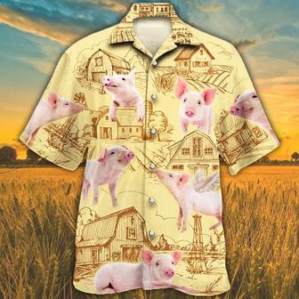 Pig Lovers Farm Hawaiian Shirt - Seseable