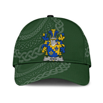 Shea Coat Of Arms Irish Family Crest St Patrick's Day Hat Classic Cap - Thegiftio UK