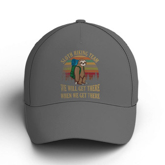 Sloth Hiking Team Baseball Cap Hat - Thegiftio