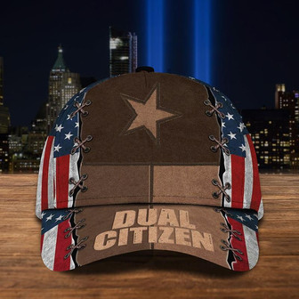 Texas And American Flag Dual Citizen Cap Patriotic Texas Baseball Hat - Thegiftio UK