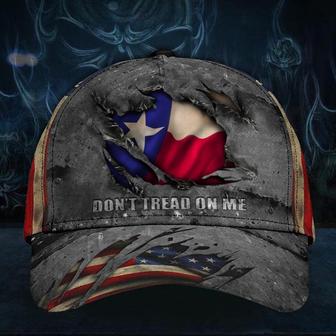 Texas Flag Tread On Me Cap Texas Pride Patriotic Hats For Men Hat - Thegiftio UK