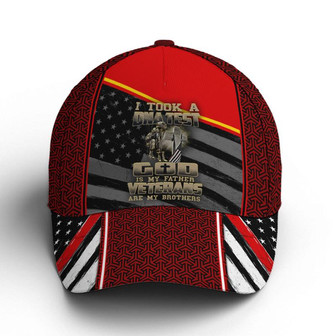 I Took A DNA Test Veteran Baseball Cap Hat - Thegiftio UK