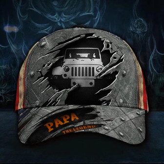 Truck Papa Legend Hat USA Flag Cap Mens Gift For A Truck Driver Dad Hat - Thegiftio UK