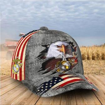US Air Force Hat Eagle American Flag Patriotic Honoring USAF Air Force Ball Cap Hat - Thegiftio UK