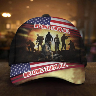 Veterans We Own Them All We Own Them All American Flag Hat Honor Military Patriotic Caps Hat - Thegiftio UK
