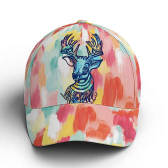 Watercolor Deer All Over Printed Style Baseball Cap Hat - Thegiftio UK