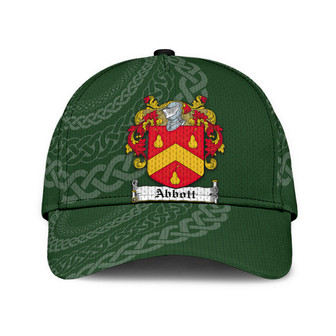 Abbott Coat Of Arms Irish Family Crest St Patrick's Day Hat Classic Cap Hat - Thegiftio UK