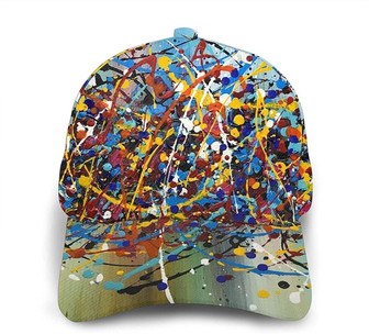 Abstract Oil Painting Print Classic Baseball Cap Adjustable Twill Sports Dad Hats for Unisex Hat - Thegiftio UK