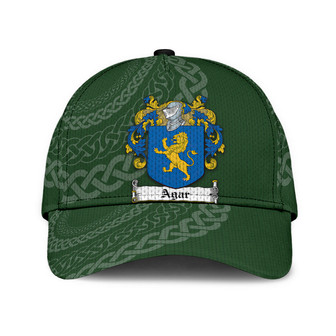 Agar Coat Of Arms Irish Family Crest St Patrick's Day Hat Classic Cap Hat - Thegiftio UK
