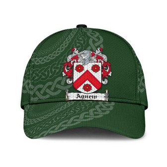 Agnew Coat Of Arms Irish Family Crest St Patrick's Day Hat Classic Cap Hat - Thegiftio UK
